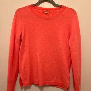 J.Crew Cashmere Crewneck in Neon Coral
